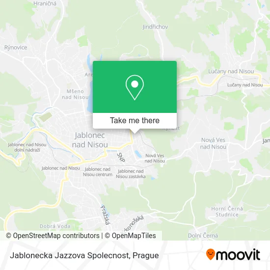 Карта Jablonecka Jazzova Spolecnost
