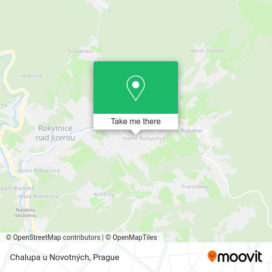 Карта Chalupa u Novotných