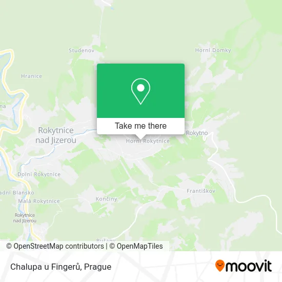 Карта Chalupa u Fingerů