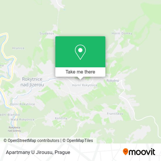 Карта Apartmany U Jirousu