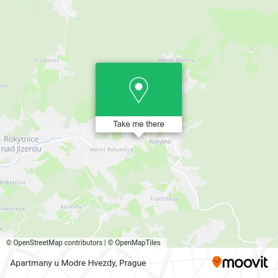 Карта Apartmany u Modre Hvezdy