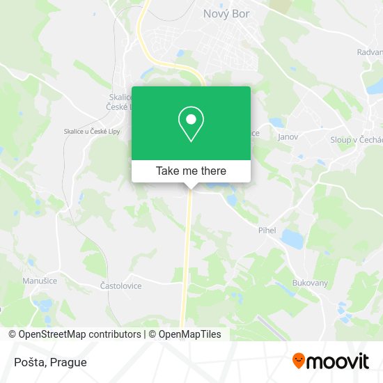 Карта Pošta
