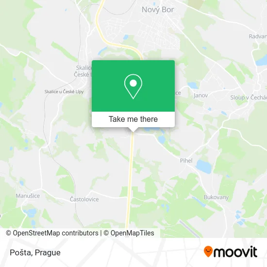 Карта Pošta