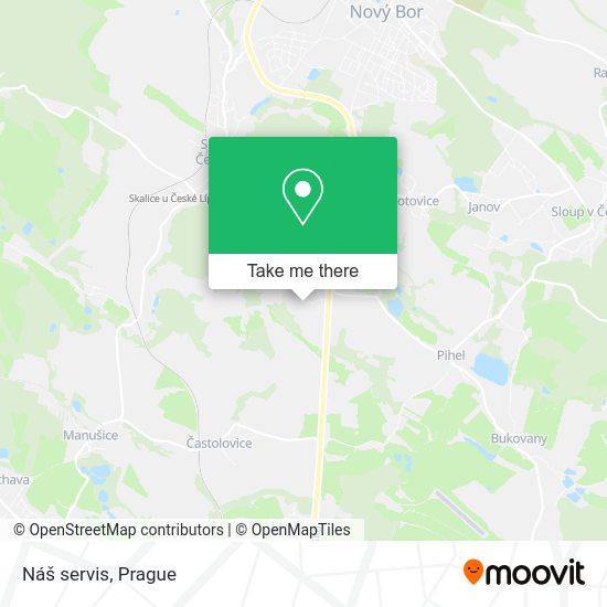 Карта Náš servis