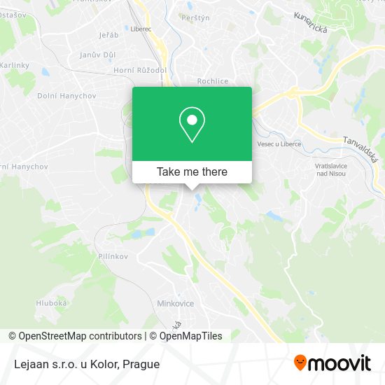 Карта Lejaan s.r.o. u Kolor