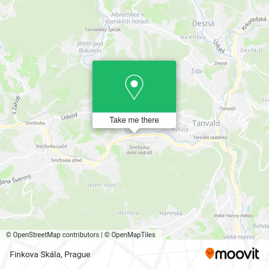 Карта Finkova Skála