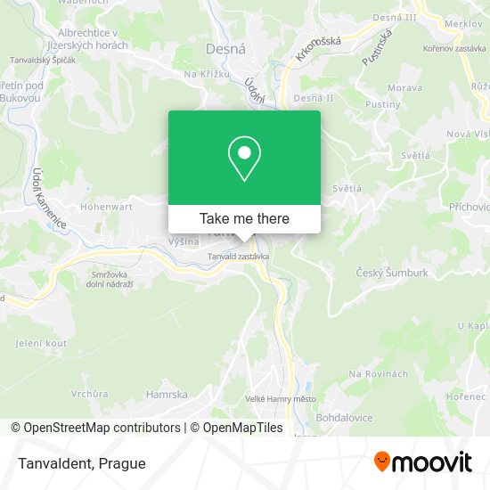 Карта Tanvaldent