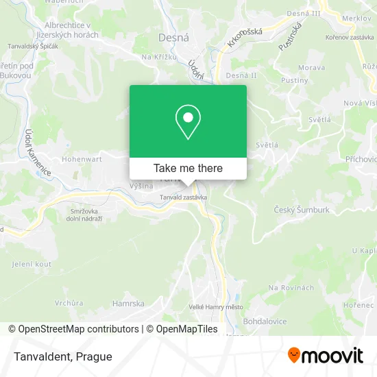 Карта Tanvaldent