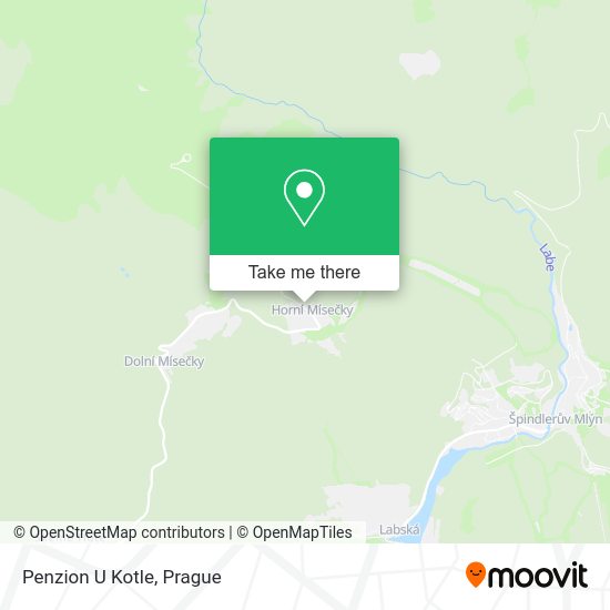 Карта Penzion U Kotle