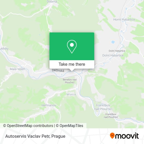 Карта Autoservis Vaclav Petr