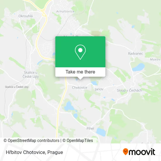 Карта Hřbitov Chotovice