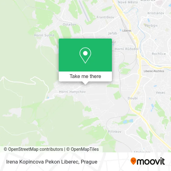 Карта Irena Kopincova Pekon Liberec