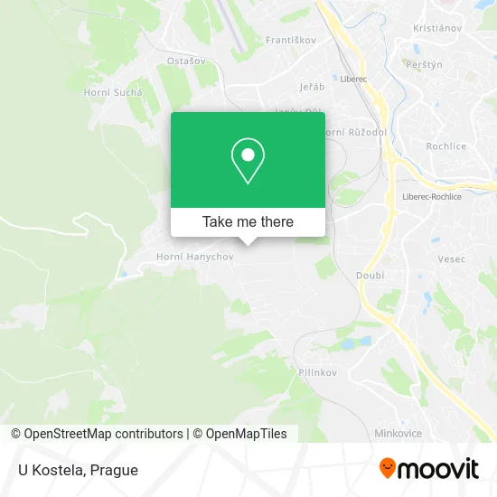 Карта U Kostela