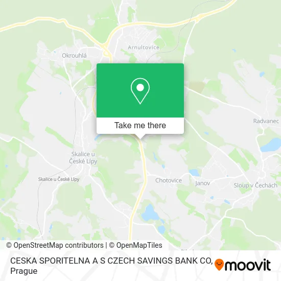 Карта CESKA SPORITELNA A S CZECH SAVINGS BANK CO