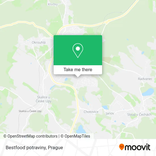 Карта Bestfood potraviny