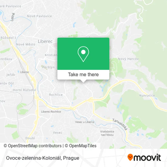Ovoce-zelenina-Koloniál map