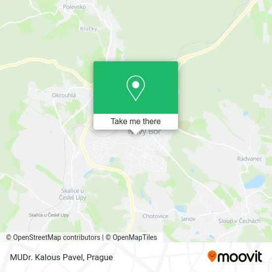 Карта MUDr. Kalous Pavel