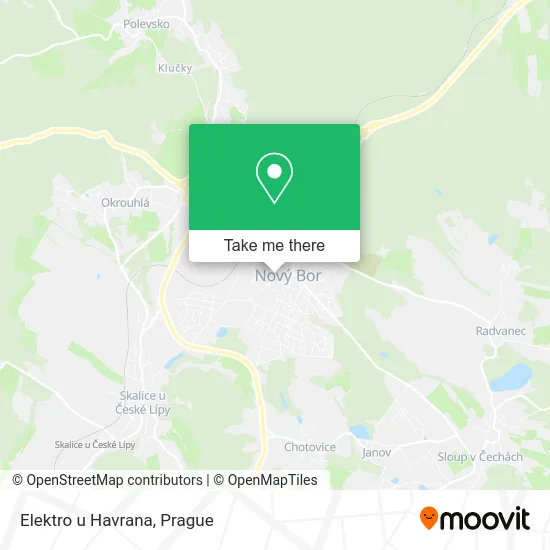 Elektro u Havrana map