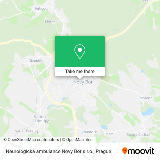 Карта Neurologická ambulance Novy Bor s.r.o.