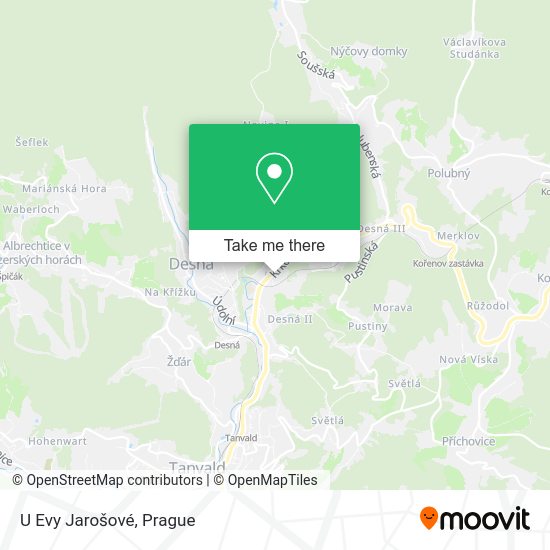 Карта U Evy Jarošové