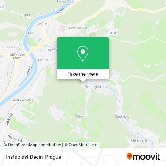 Карта Instaplast Decin