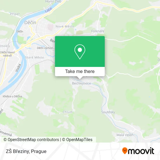 Карта ZŠ Březiny