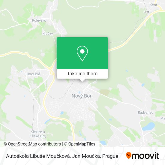 Карта Autoškola Libuše Moučková, Jan Moučka