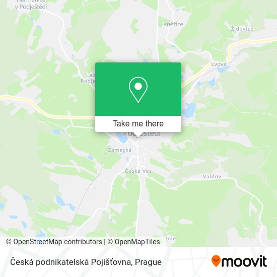 Карта Česká podnikatelská Pojišťovna