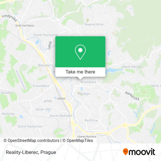 Карта Reality-Liberec