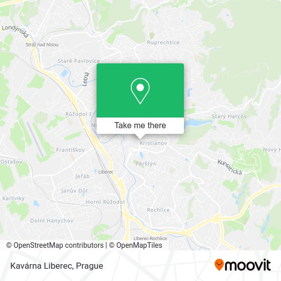 Карта Kavárna Liberec