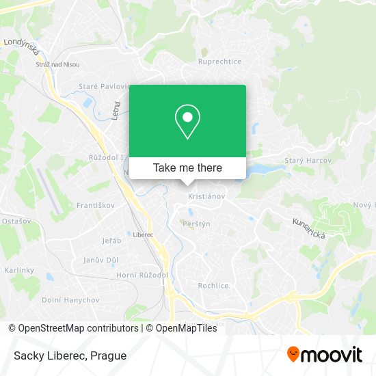Карта Sacky Liberec