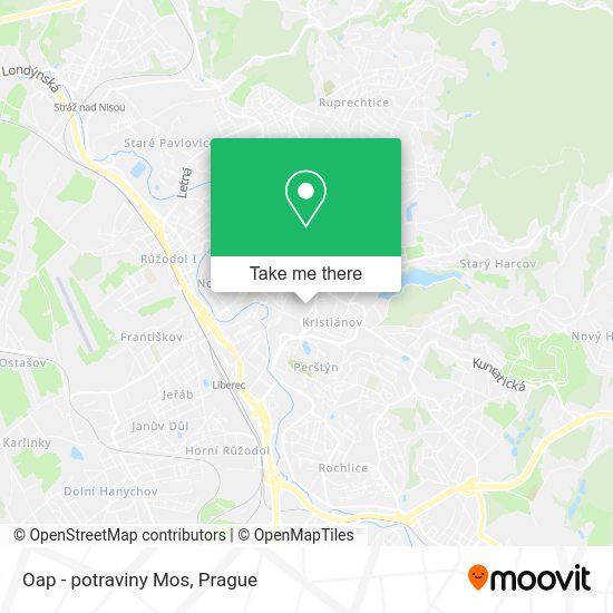 Oap - potraviny Mos map