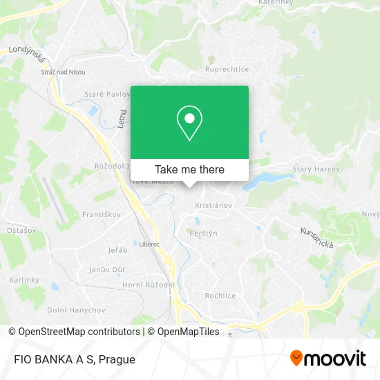 Карта FIO BANKA A S