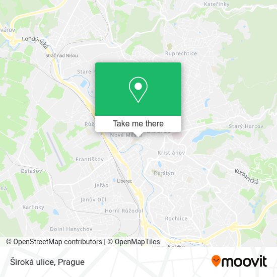 Карта Široká ulice