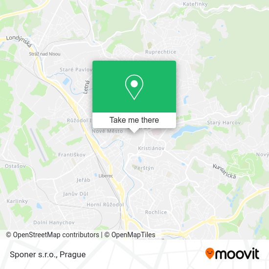 Карта Sponer s.r.o.