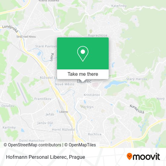 Карта Hofmann Personal Liberec