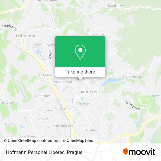 Карта Hofmann Personal Liberec