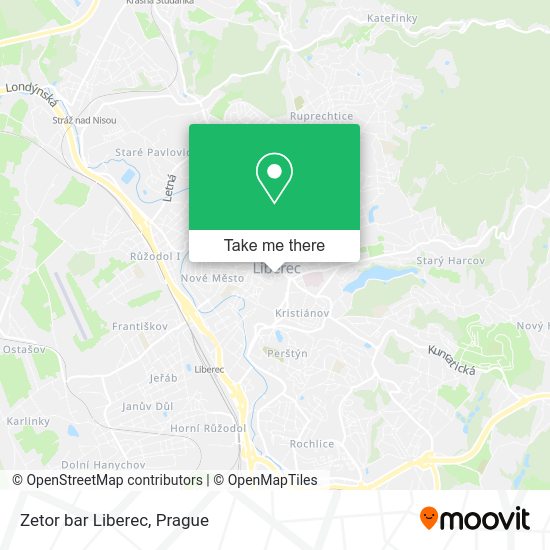 Карта Zetor bar Liberec