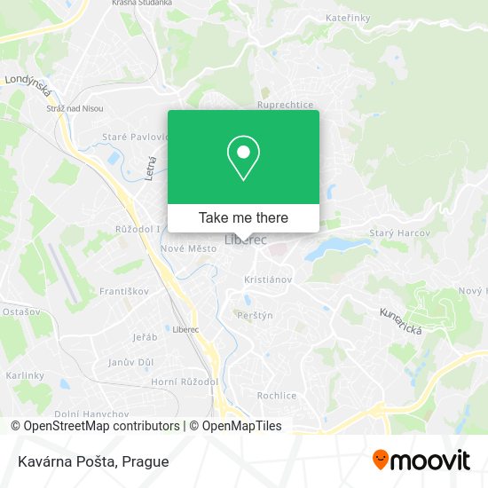 Карта Kavárna Pošta