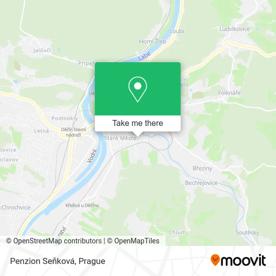 Карта Penzion Seňková