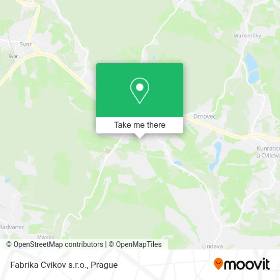 Fabrika Cvikov s.r.o. map