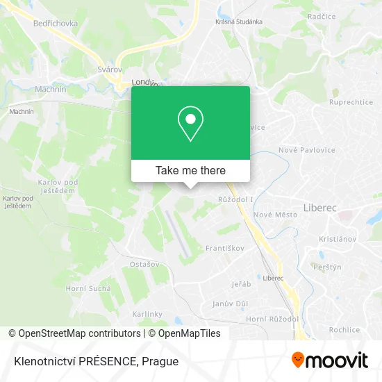 Карта Klenotnictví PRÉSENCE