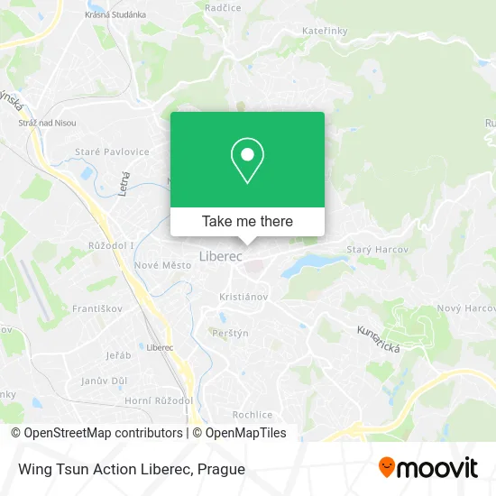 Карта Wing Tsun Action Liberec