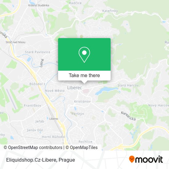 Карта Eliquidshop.Cz-Libere