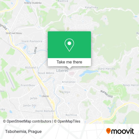 Карта Tsbohemia