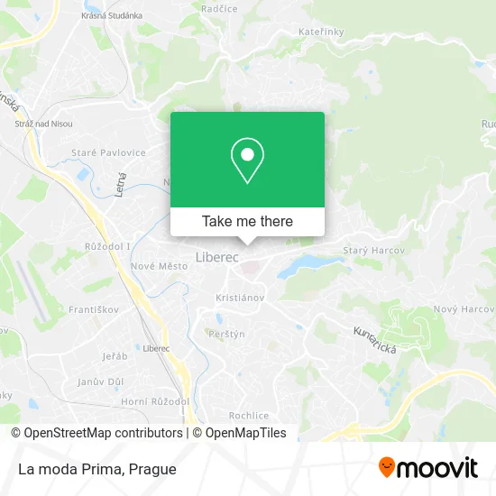 La moda Prima map