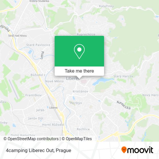 Карта 4camping Liberec Out