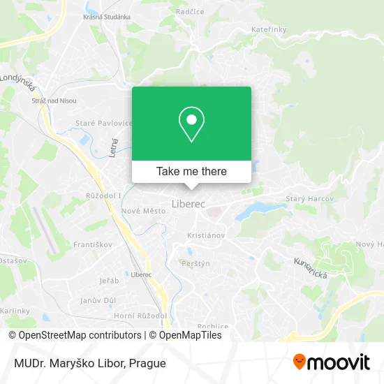Карта MUDr. Maryško Libor