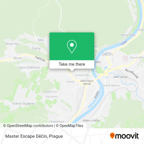 Карта Master Escape Děčín