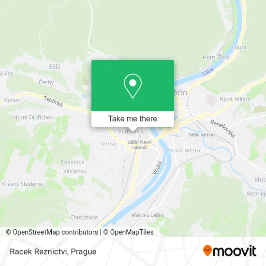 Карта Racek Reznictvi